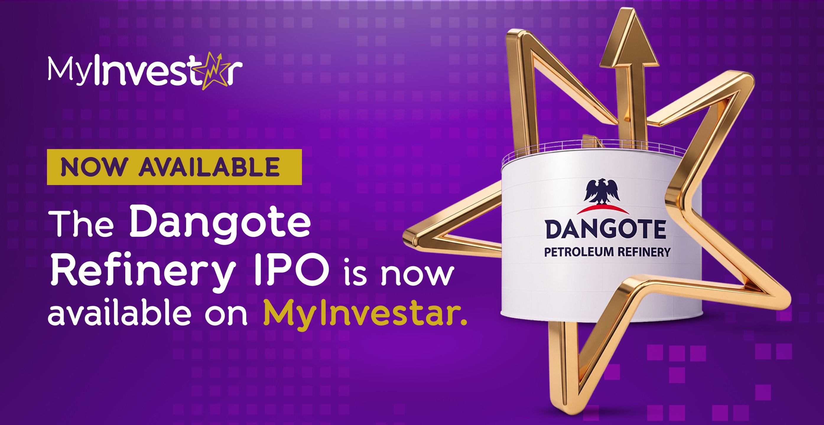 Now available: The Dangote Refinery IPO is available on MyInvestar.